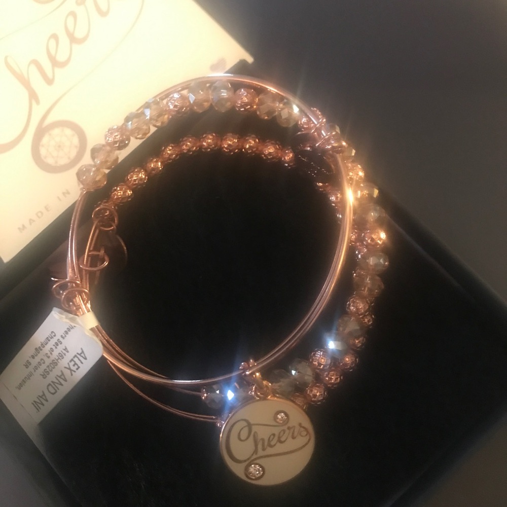 Alex &Ani cheers 3 bracelet set